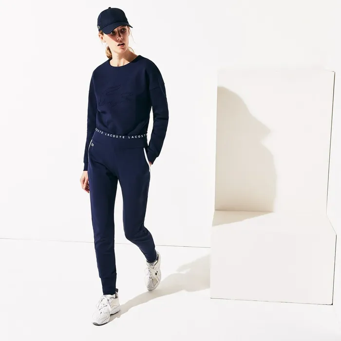 Pants and Shorts Lacoste Womens SPORT LogoWaist Tennis Track Pants Navy BlueWhiteNavy Blue USA Pants and Shorts Lacoste Womens SPORT LogoWaist Tennis Track Pants Navy BlueWhiteNavy Blue USA