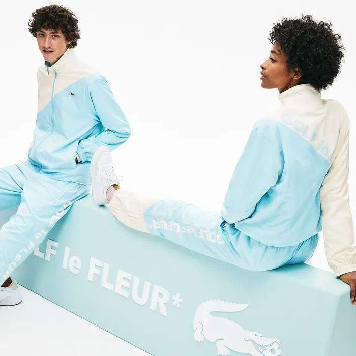 Pants and Shorts Lacoste Womens x GOLF le FLEUR Track Pants WhiteLight Blue Gift for Friend Pants and Shorts Lacoste Womens x GOLF le FLEUR Track Pants WhiteLight Blue Gift for Friend