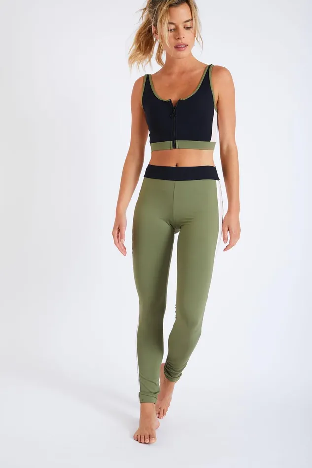 Pants Khaki 8211 GYM SPRINT Khaki Women Banana Moon Leggings and Pants