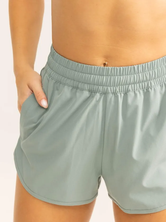 Persist Training Shorts 8211 Dusty Green Women Ryderwear Gym Shorts