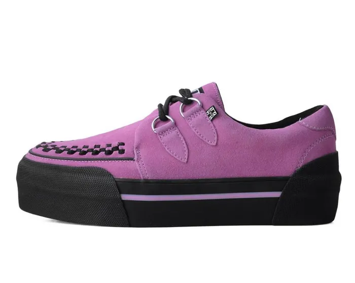 Pink Suede Platform Sneaker Women TUK Shoes Platforms Pink Suede Platform Sneaker Women TUK Shoes Platforms