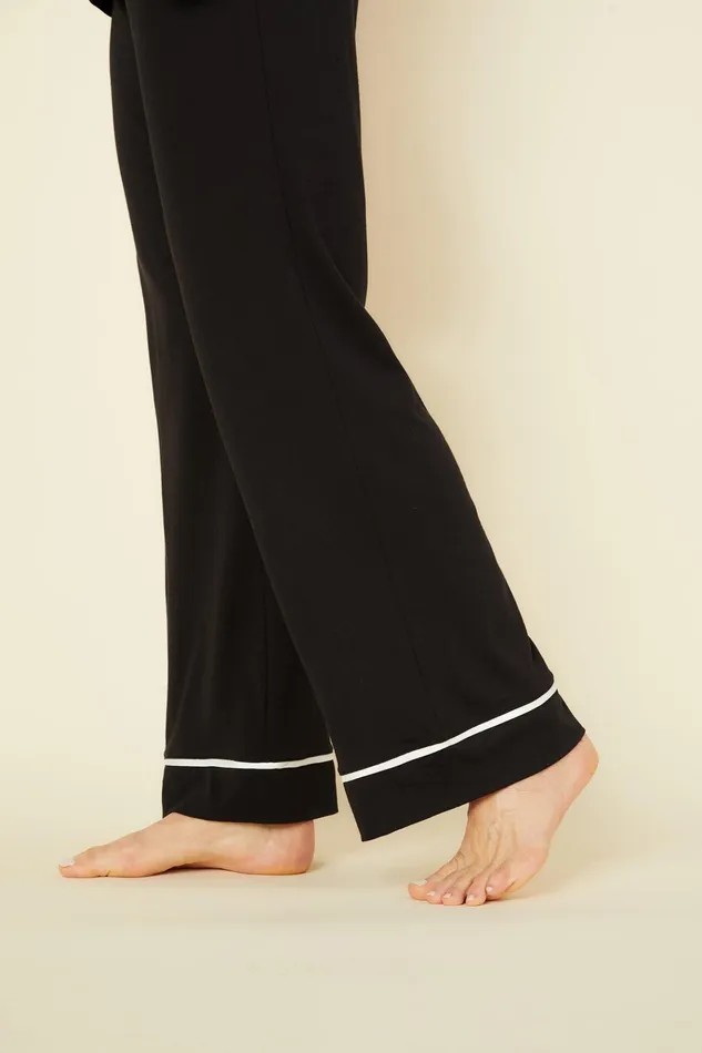 Pj Sets Women Cosabella Bella 3 Piece Set With Robe Blackivory