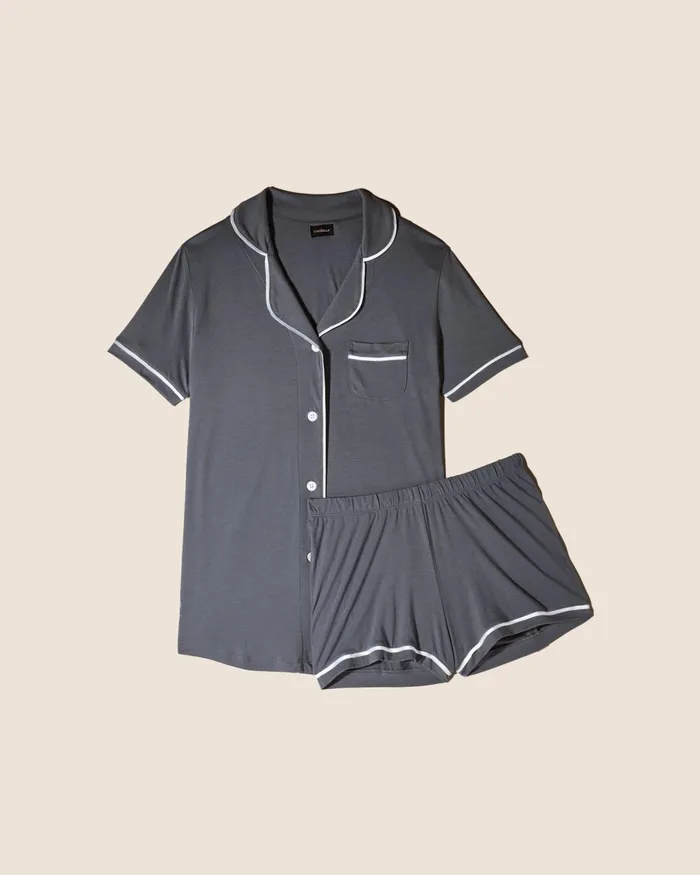 Pj Sets Women Cosabella Bella 4 Piece Ultimate Pj Pack Anthraciteivory