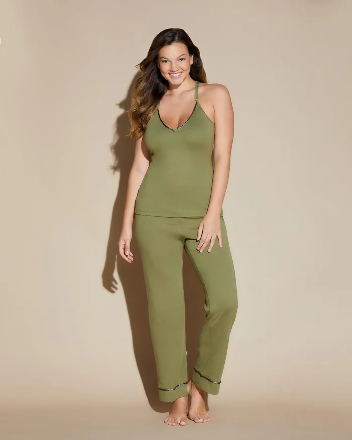 Pj Sets Women Cosabella Bella Curvy 3 Piece Set With Robe Aloealoe