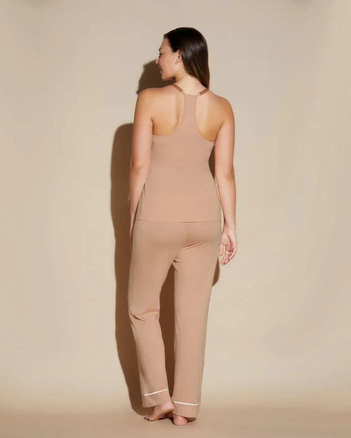 Pj Sets Women Cosabella Bella Nursing 3 Piece Set With Robe Coppermoon Ivory