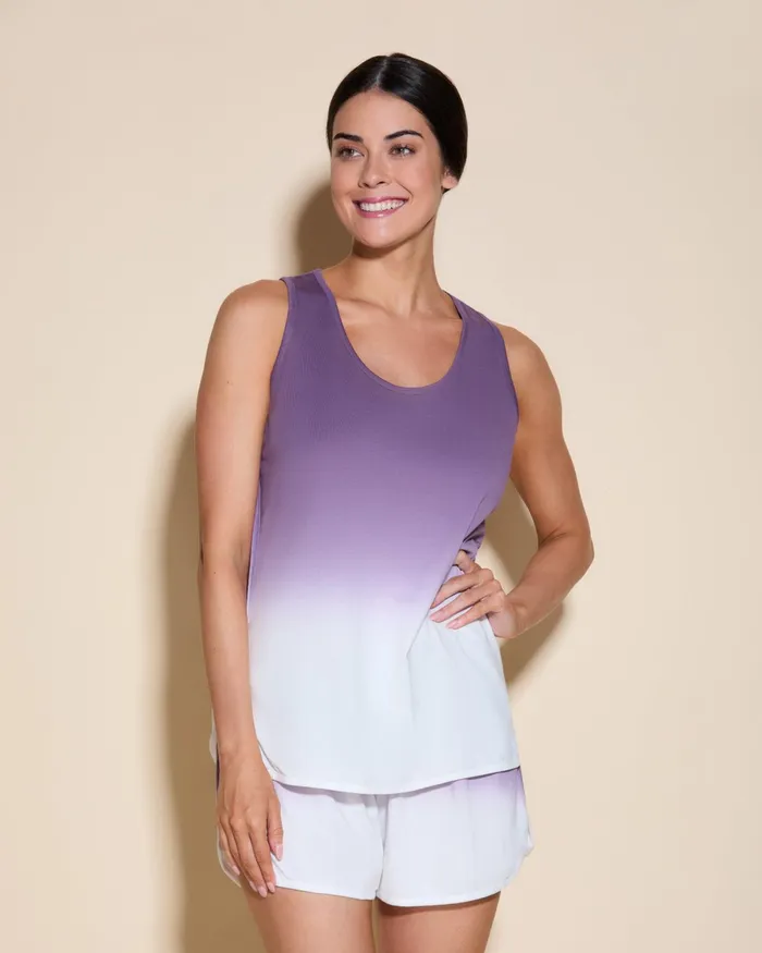 Pj Sets Women Cosabella Florida Lounge Printed Tank Top and Boxer Himalayan Ombre Pj Sets Women Cosabella Florida Lounge Printed Tank Top and Boxer Himalayan Ombre