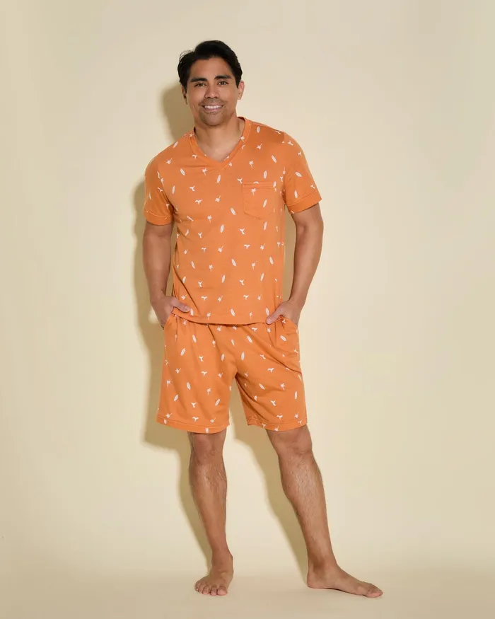 Pj Sets Women Cosabella Road Trip T Shirt and Short Set Pacific
