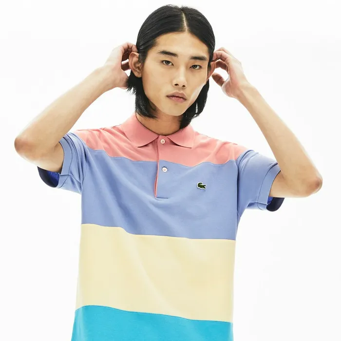 Polos Lacoste Mens Fresh And Light Cotton Piqu Classic Fit Polo Shirt TurquoiseYellowPurplePink Online Store Polos Lacoste Mens Fresh And Light Cotton Piqu Classic Fit Polo Shirt TurquoiseYellowPurplePink Online Store