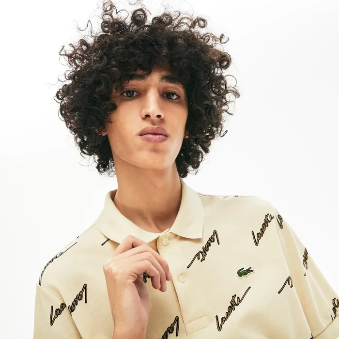 Polos Lacoste Mens LIVE Standard Fit Print Cotton Piqu Polo Shirt Beige Near Me Polos Lacoste Mens LIVE Standard Fit Print Cotton Piqu Polo Shirt Beige Near Me