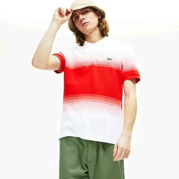 Polos Lacoste Mens Made in France Cotton Piqu Regular Fit Polo Shirt WhiteRed For Sale Polos Lacoste Mens Made in France Cotton Piqu Regular Fit Polo Shirt WhiteRed For Sale