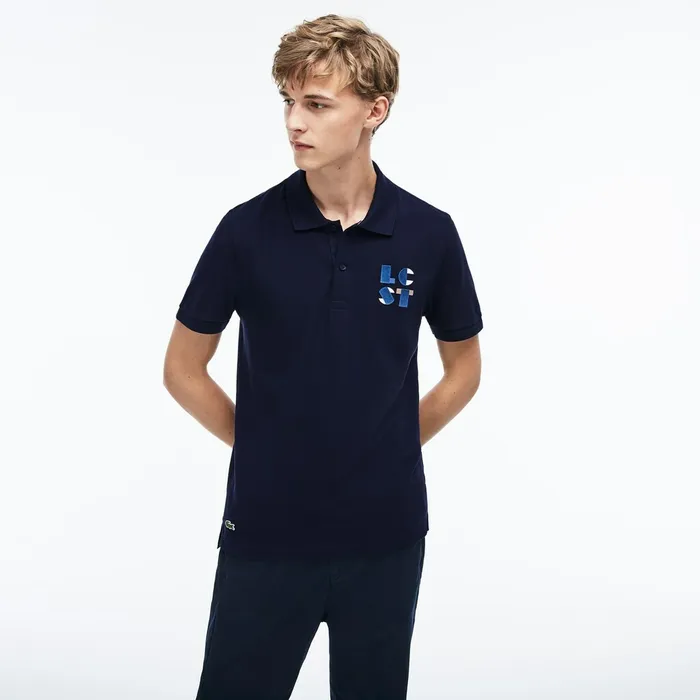 Polos Lacoste Mens Regular Fit LCST Lettering Petit Piqu Polo Navy Blue Gift 4 You Polos Lacoste Mens Regular Fit LCST Lettering Petit Piqu Polo Navy Blue Gift 4 You