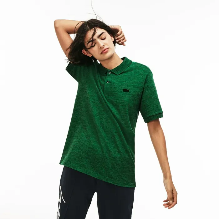 Polos Lacoste Mens Unisex LIVE Slim Fit Stretch Mini Piqu Polo Green Outlet Factory