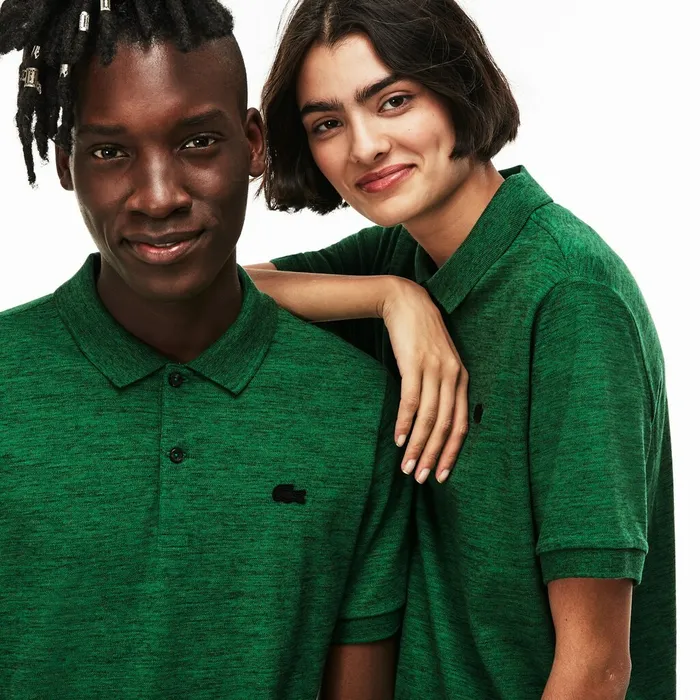 Polos Lacoste Mens Unisex LIVE Slim Fit Stretch Mini Piqu Polo Green Outlet Factory