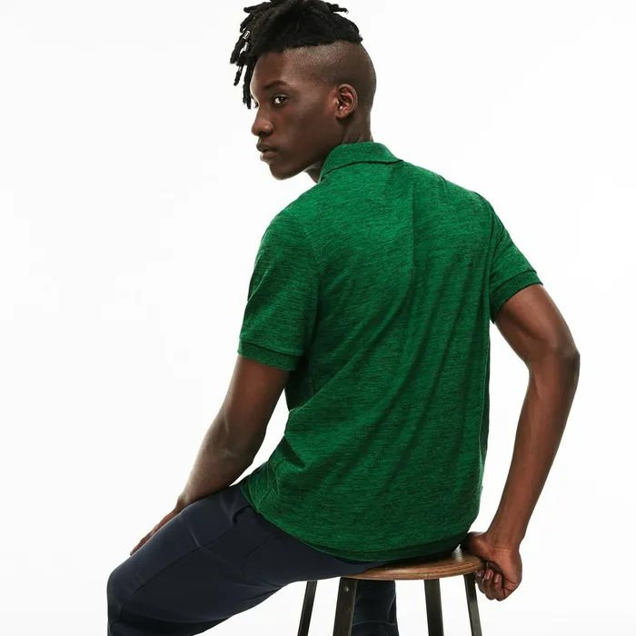 Polos Lacoste Mens Unisex LIVE Slim Fit Stretch Mini Piqu Polo Green Outlet Factory