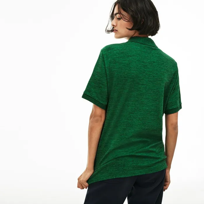 Polos Lacoste Mens Unisex LIVE Slim Fit Stretch Mini Piqu Polo Green Outlet Factory