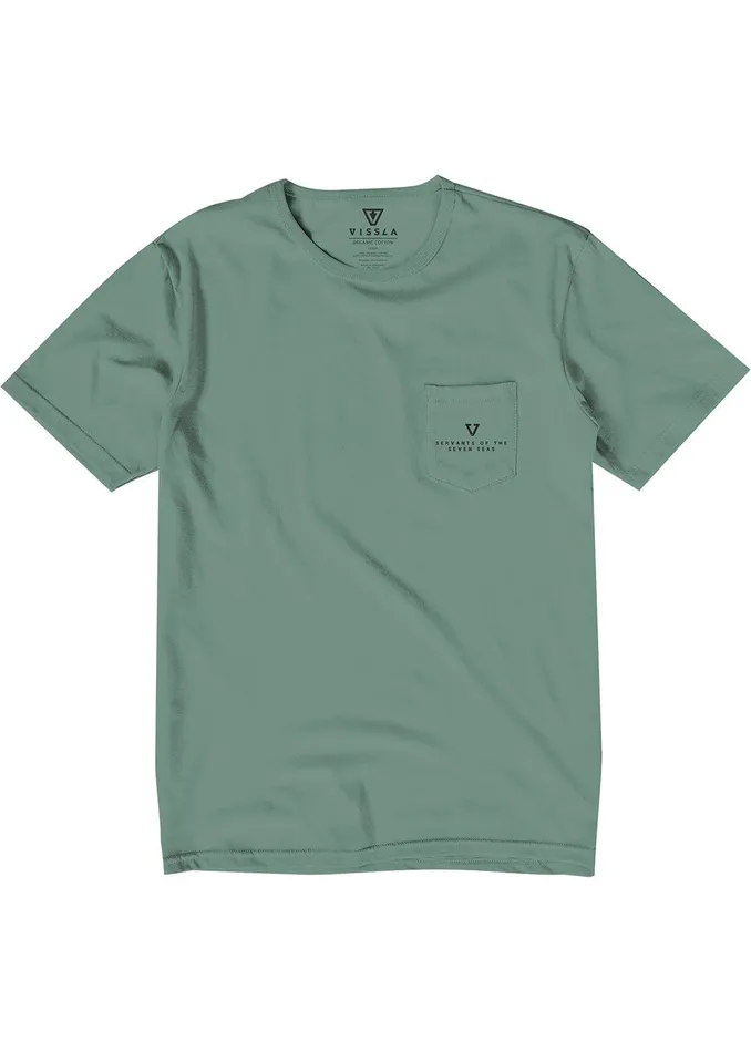 Premium Tees Men Vissla Elevation Organic Pkt Tee Jade Premium Tees Men Vissla Elevation Organic Pkt Tee Jade