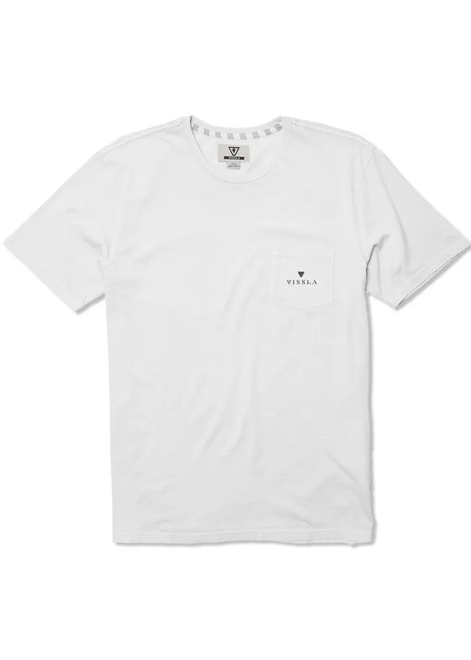 Premium Tees Men Vissla Hula Hips Ss Pkt Tee White