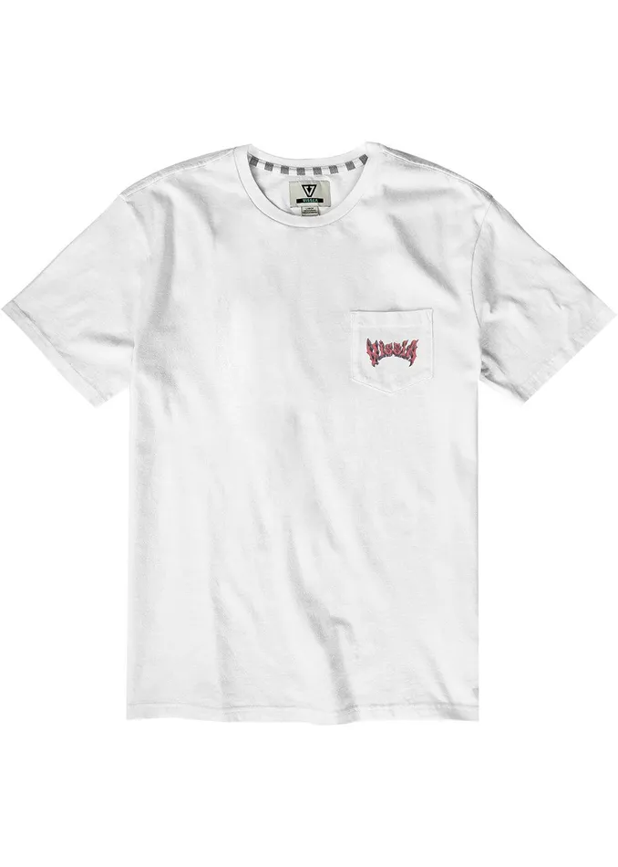 Premium Tees Men Vissla Swelligans Ss Pkt Tee White