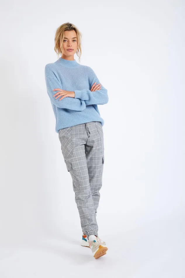 Pullover Blue 8211 CHARLES KELYAN Blue Women Banana Moon Sweaters