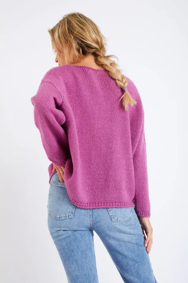 Pullover Pink 8211 VAHE ARTEM Pink Women Banana Moon Sweaters