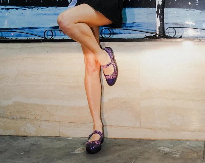 Purple Tweed Pointed Mary Jane Women TUK Shoes Mary Janes Purple Tweed Pointed Mary Jane Women TUK Shoes Mary Janes