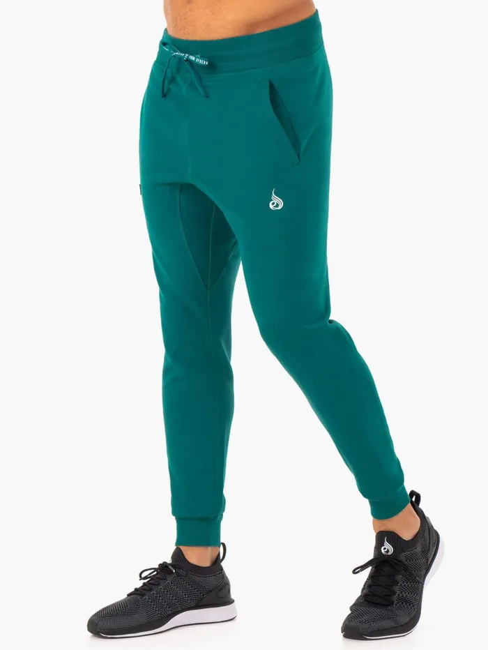 Recharge Tapered Track Pant 8211 Teal Men Ryderwear Gym Pants