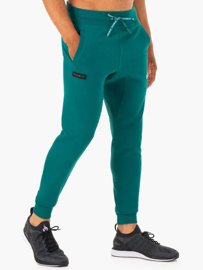 Recharge Tapered Track Pant 8211 Teal Men Ryderwear Gym Pants