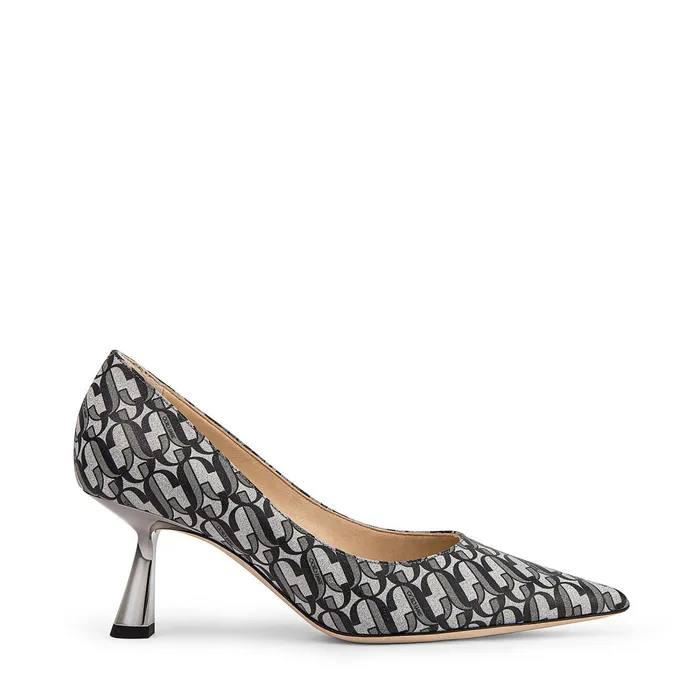 Rene 65 Silver And Black Jc Glitter Leather Pumps Silverblack Women JIMMY CHOO Pumps Rene 65 Silver And Black Jc Glitter Leather Pumps Silverblack Women JIMMY CHOO Pumps