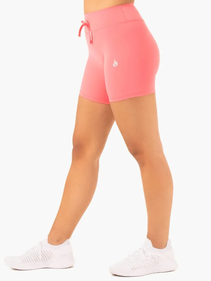 Replay High Waisted Shorts 8211 Coral Women Ryderwear Gym Shorts