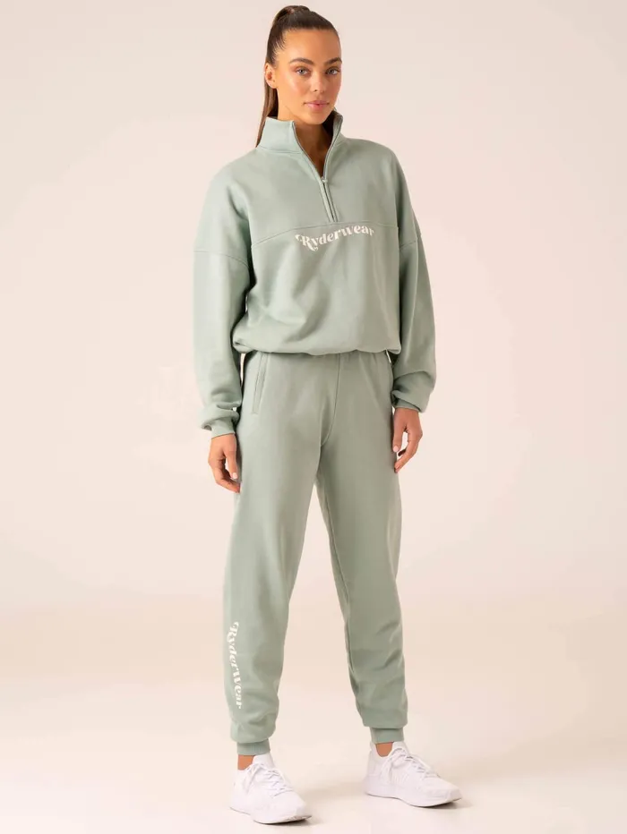Reserve Track Pants 8211 Pale Sage Women Ryderwear Pants