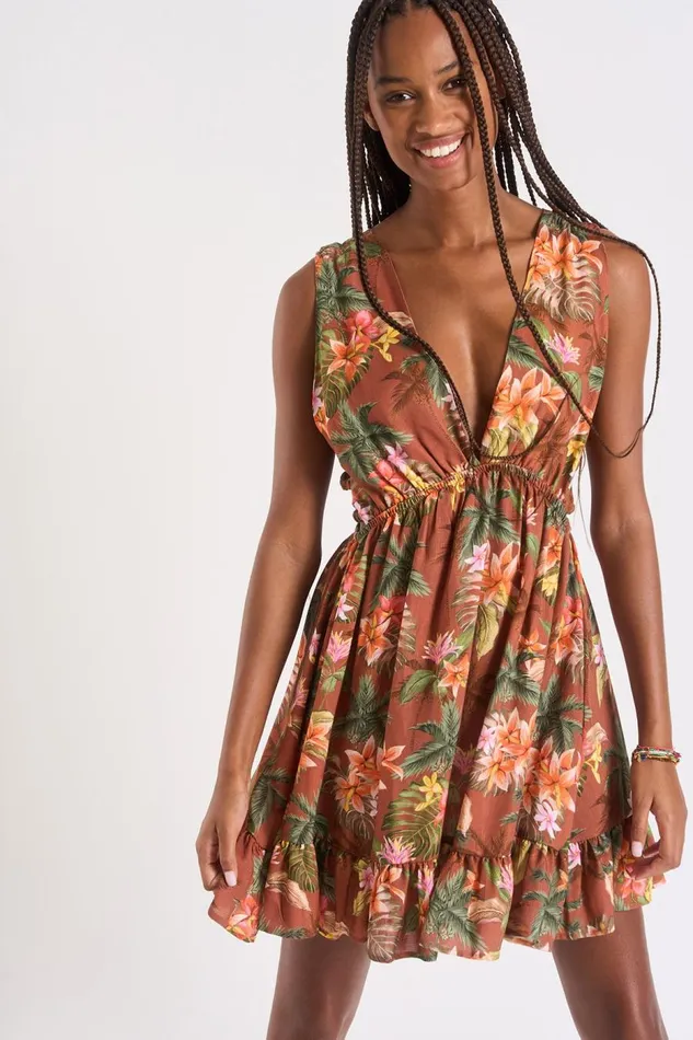 ROBE BEACHWEAR Brown 8211 ELVINA HANALEIDAY Brown Women Banana Moon Dresses
