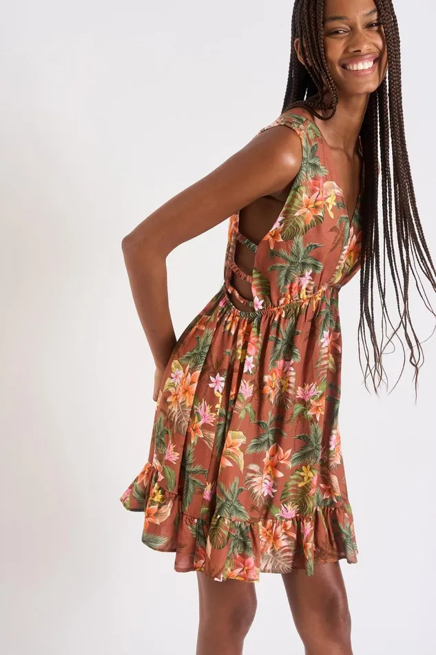 ROBE BEACHWEAR Brown 8211 ELVINA HANALEIDAY Brown Women Banana Moon Dresses