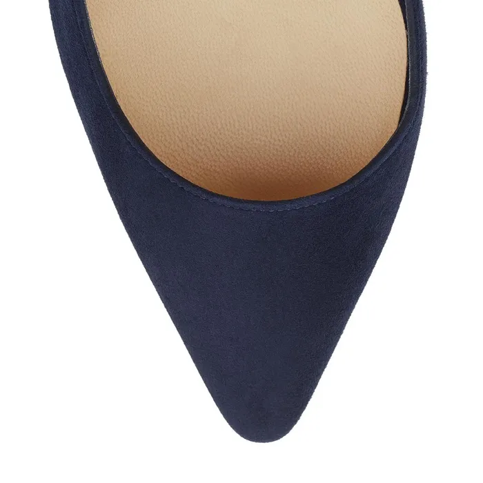Romy 100 Navy Suede Pointed Pumps Navy Women JIMMY CHOO Pumps