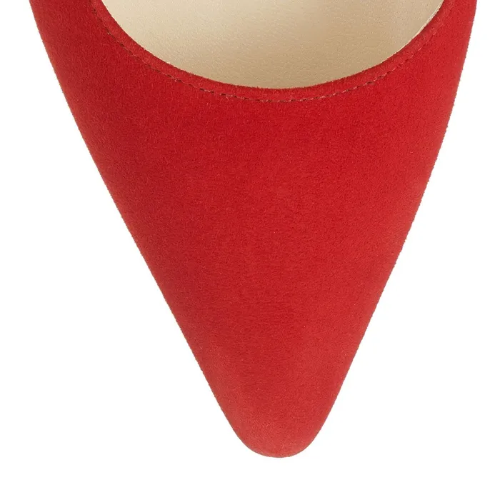 Romy 100 Red Suede Pointy Toe Pumps Red Women JIMMY CHOO Pumps