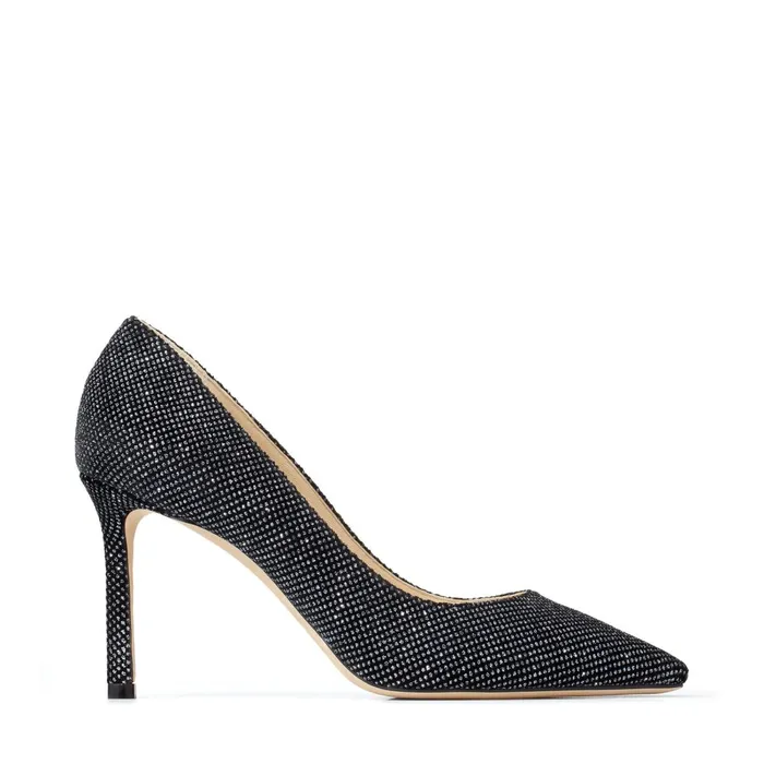 Romy 85 Black Anthracote Glitter Velvet Pointy Toe Pumps Blackanthracite Women JIMMY CHOO Pumps Romy 85 Black Anthracote Glitter Velvet Pointy Toe Pumps Blackanthracite Women JIMMY CHOO Pumps