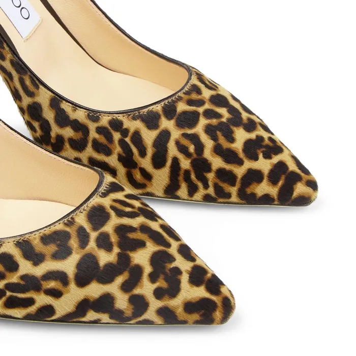 Romy 85 Natural Mix Leopard Print Pony Pumps Natural Mix Women JIMMY CHOO Pumps
