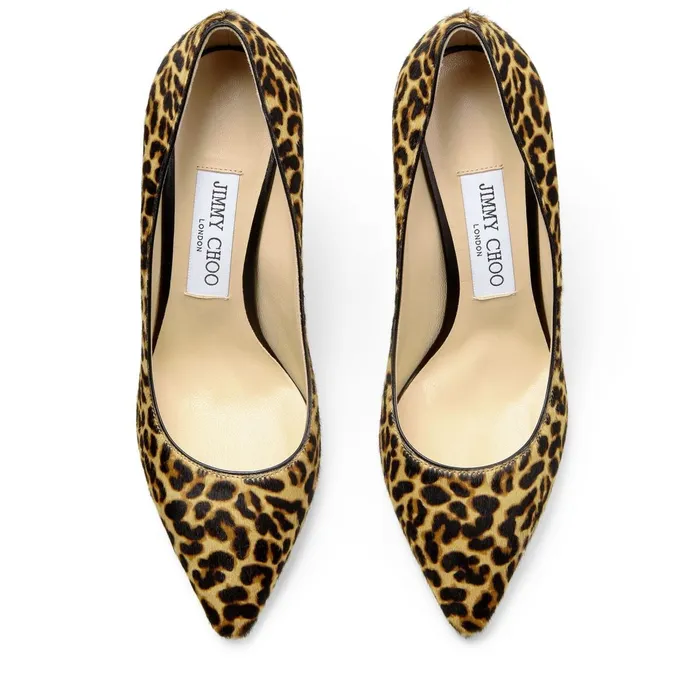 Romy 85 Natural Mix Leopard Print Pony Pumps Natural Mix Women JIMMY CHOO Pumps