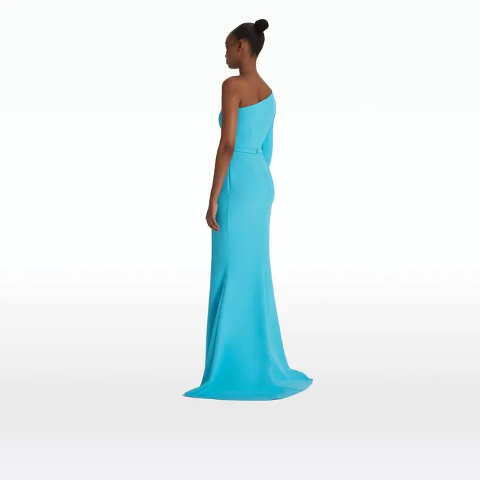 Safiyaa Addie Aquamarine Long Dress Women Dresses
