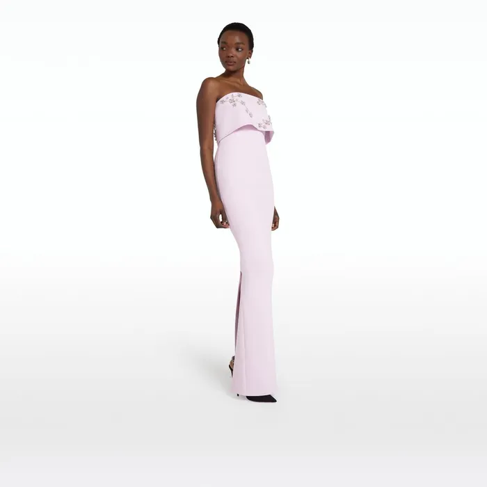 Safiyaa Agyness Lilac Snow Long Dress Women Dresses