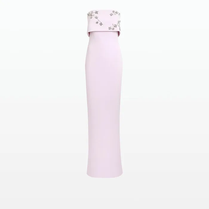 Safiyaa Agyness Lilac Snow Long Dress Women Dresses
