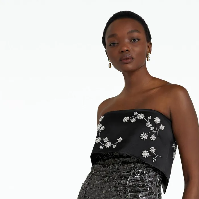 Safiyaa Agyness Smoke Long Dress Women Dresses