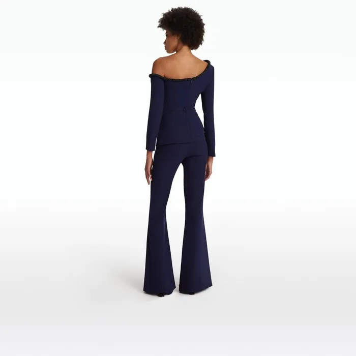 Safiyaa Aime Azurite Blue Top Women Tops