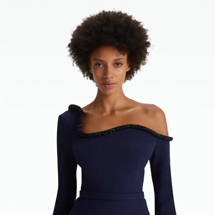 Safiyaa Aime Azurite Blue Top Women Tops