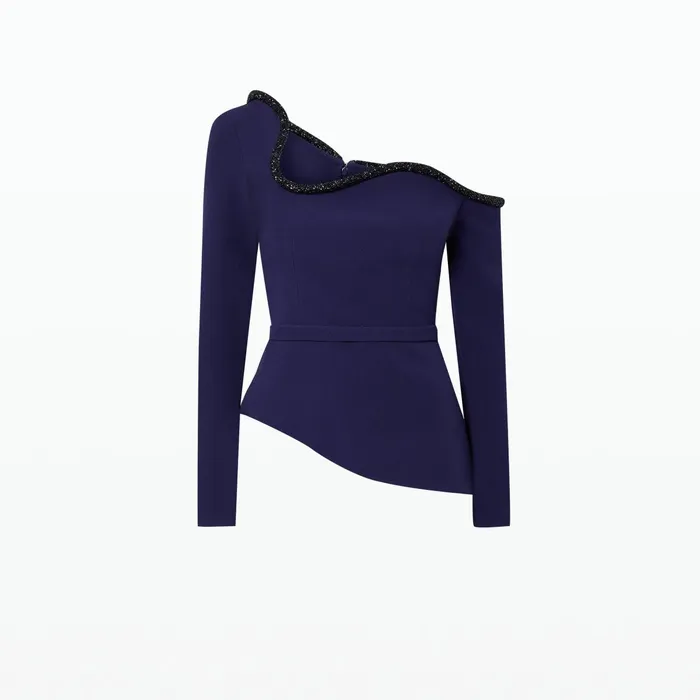 Safiyaa Aime Azurite Blue Top Women Tops
