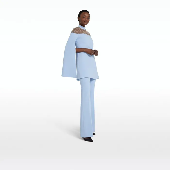 Safiyaa Alexa Soft Sky Trousers Women Trousers