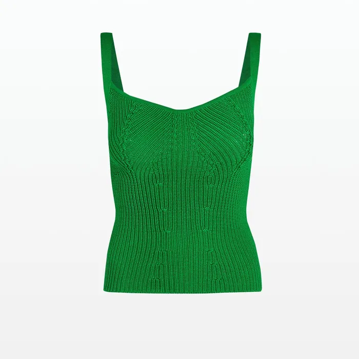 Safiyaa Amal Emerald Crochet Top Women Tops