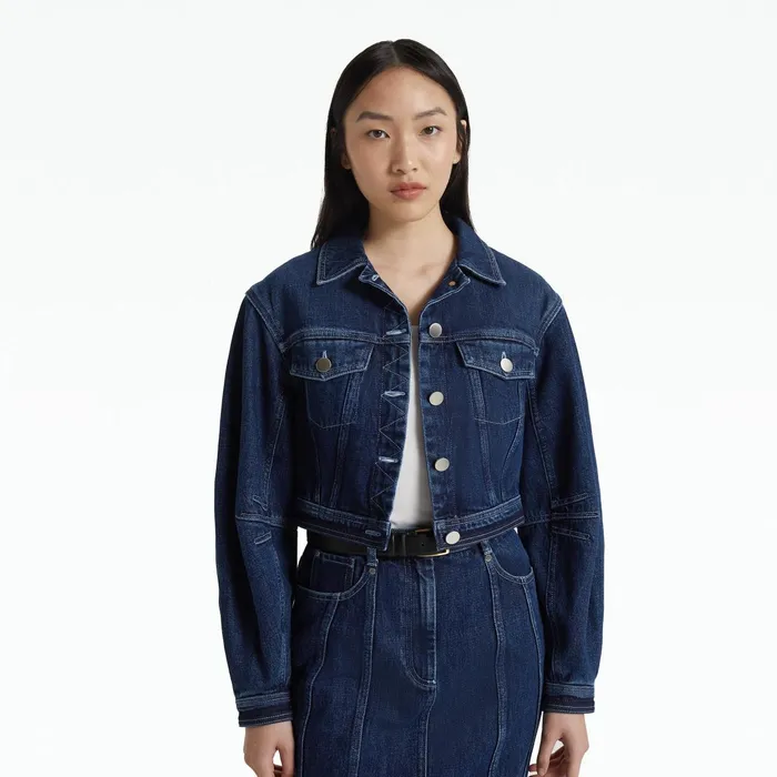 Safiyaa Amalie Mid Wash Jacket Women Jackets Coats