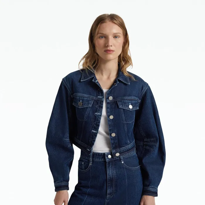 Safiyaa Amalie Mid Wash Jacket Women Jackets Coats