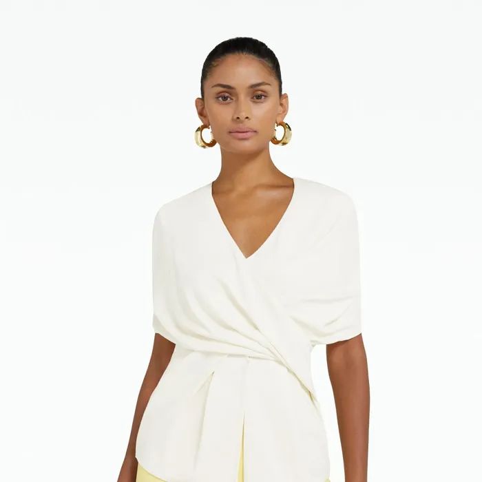 Safiyaa Andrey Ivory Top Women Tops