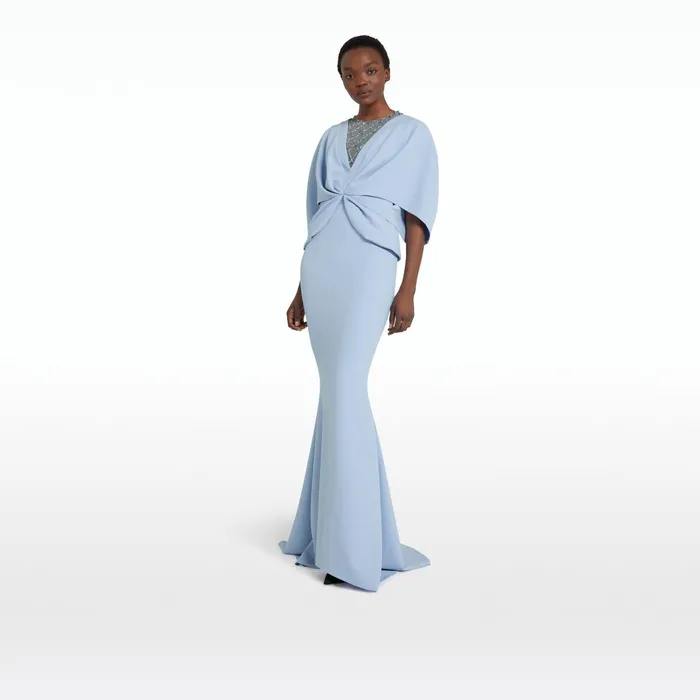 Safiyaa Asin Soft Sky Long Dress Women Dresses